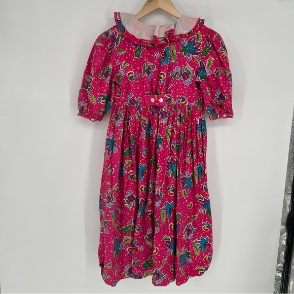 Hanna Andersson Beautiful Peter Pan Collar Encanto Look Dress - Picture 2 of 10